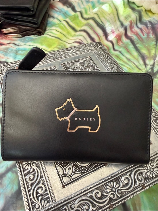 RADLEY LONDON Handbags - NWOTS! Radley Black Zip-Around Leather Wallet with Signature Scottie Logo